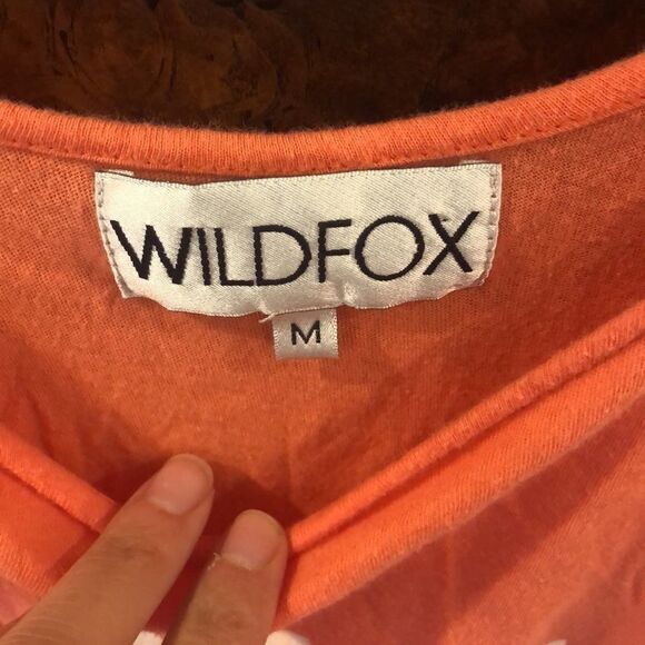 WILD Fox light orange tank top with cute saying - Picture 3 of 8